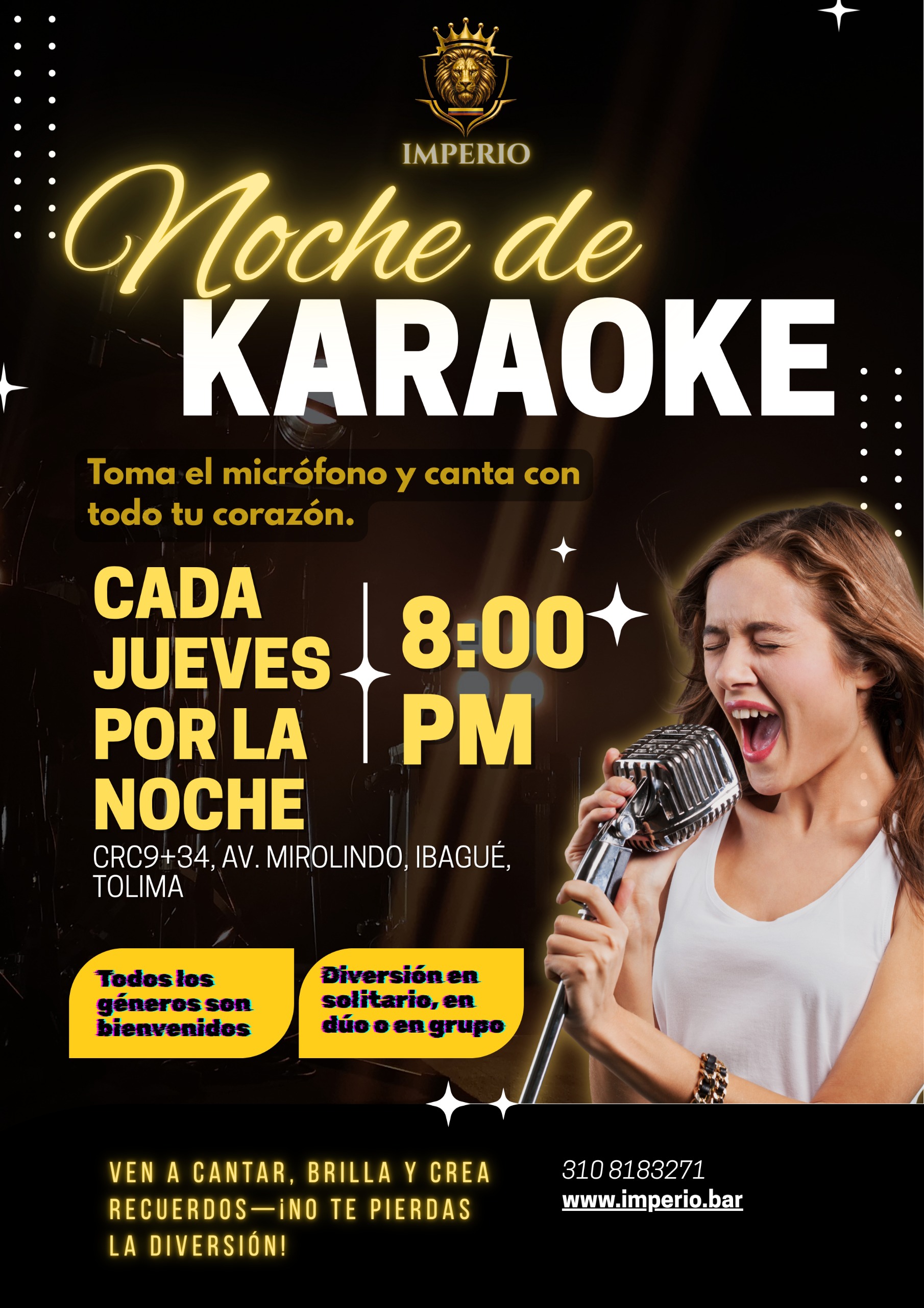 Noche de Karaoke Imperio Bar